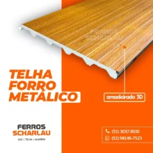 Telha Forro Metálico Amadeirado